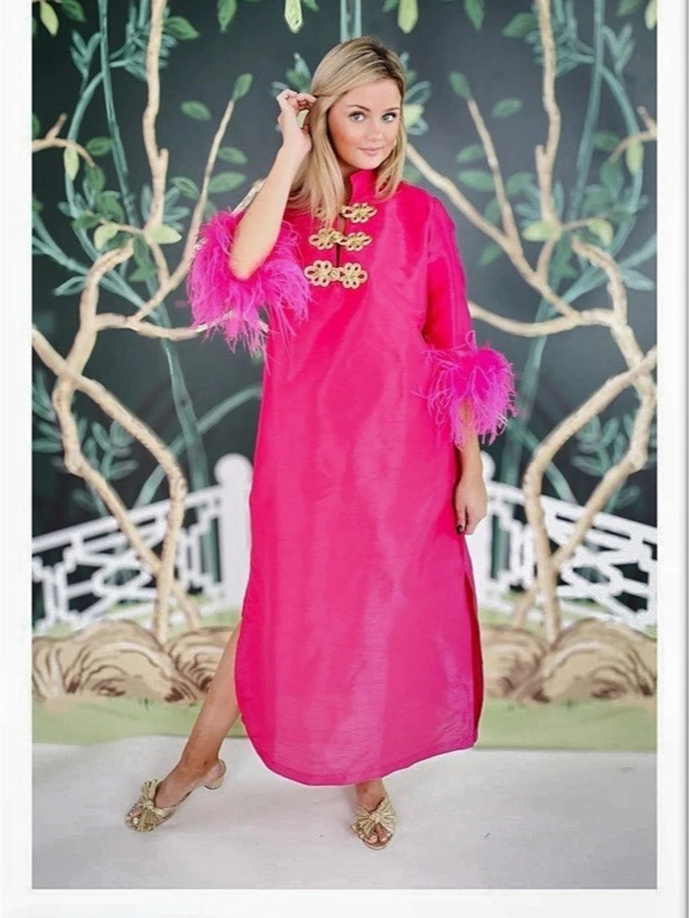 House of MBR Bette Bouvier Long Pink Maxi Dress Size 5 (3X/4X)